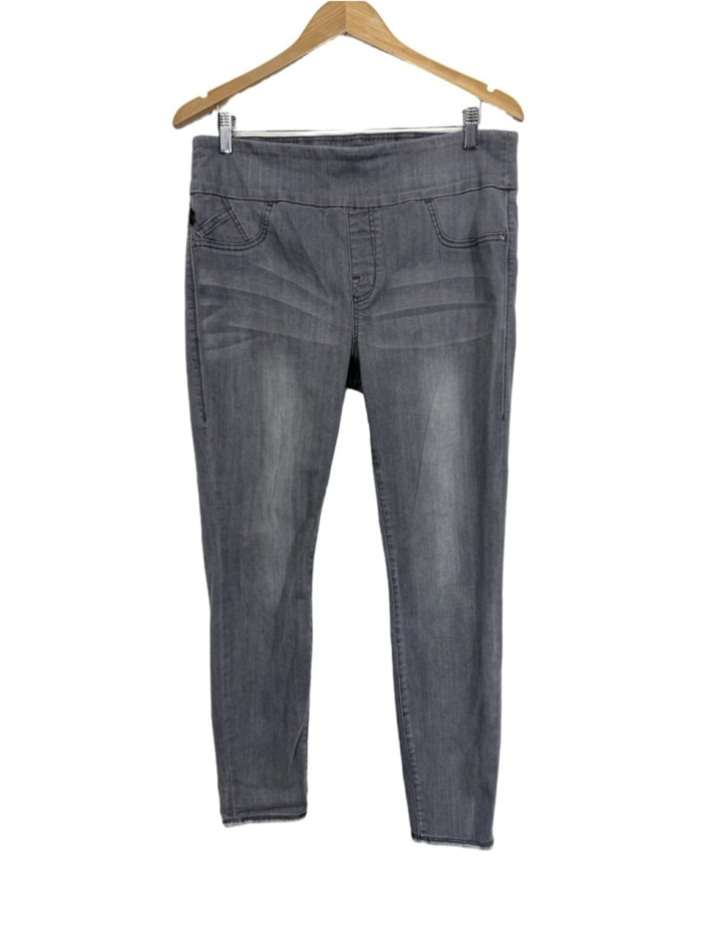 Rock & Republic Denim Rx Fever Jeans Size 16 Gray Stretch Pull On Comfort Boho